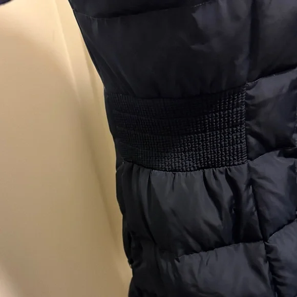 Cole Haan Dark Blue Hooded Down Puffer Jacket - Picture 10 of 15